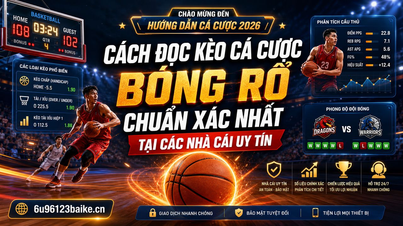 Cách đọc kèo cá cược bóng rổ chuẩn xác nhất tại các nhà cái uy tín